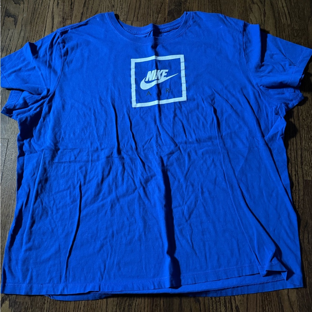 Nike Men's Air Logo Blue Tee